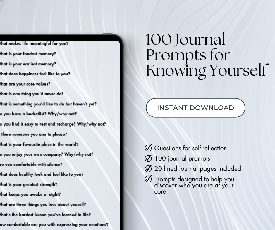 100 Journal Prompts for Knowing Yourself