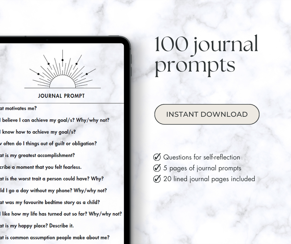 100 Personal Development Journal Prompts