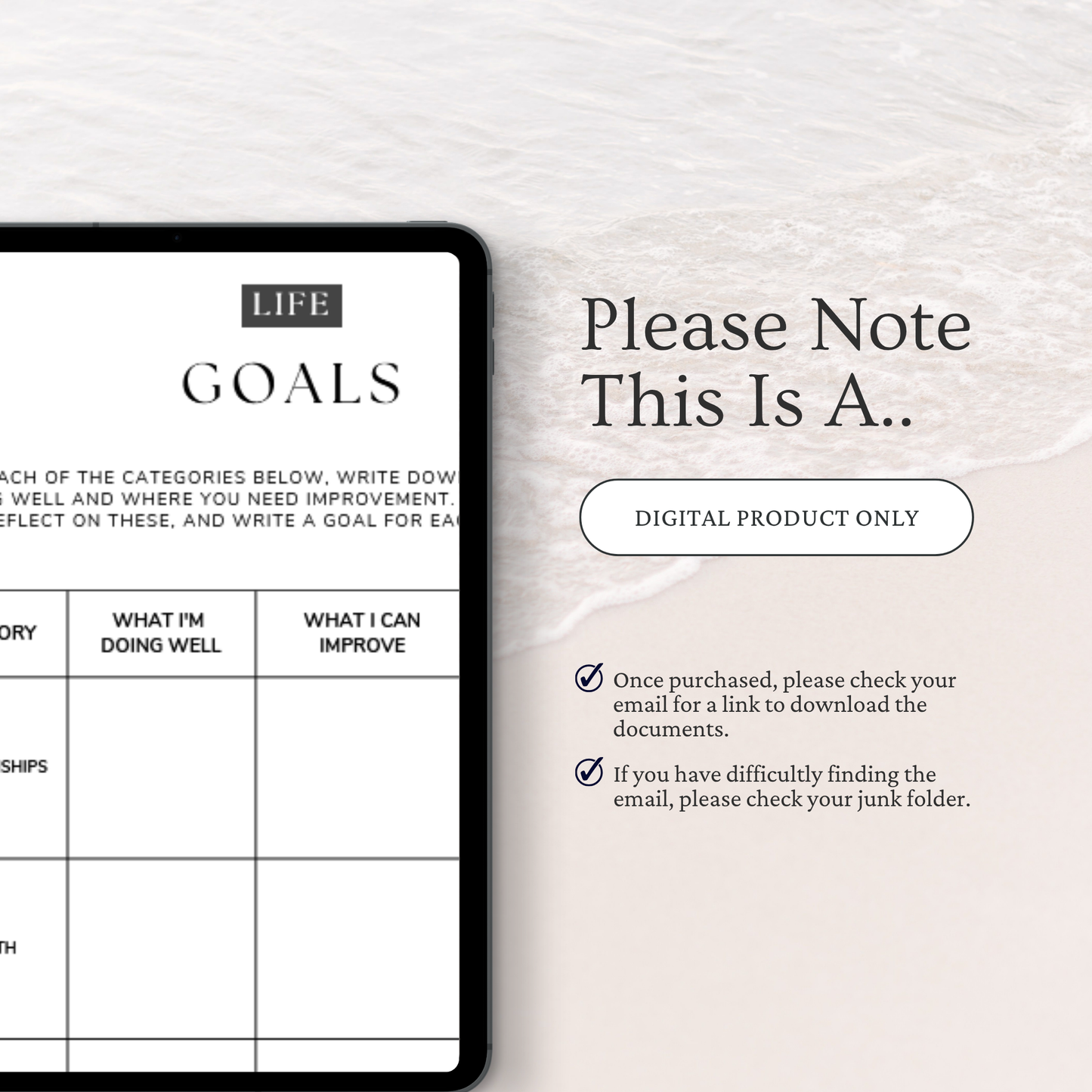 Goal Setting Workbook 2026-2027 | Printable Goal Planner PDF | Annual Life Planner | Instant Digital Download