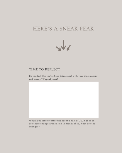 The Mid-Year Reflect and Reset Workbook [FREE DIGITAL PRODUCT]